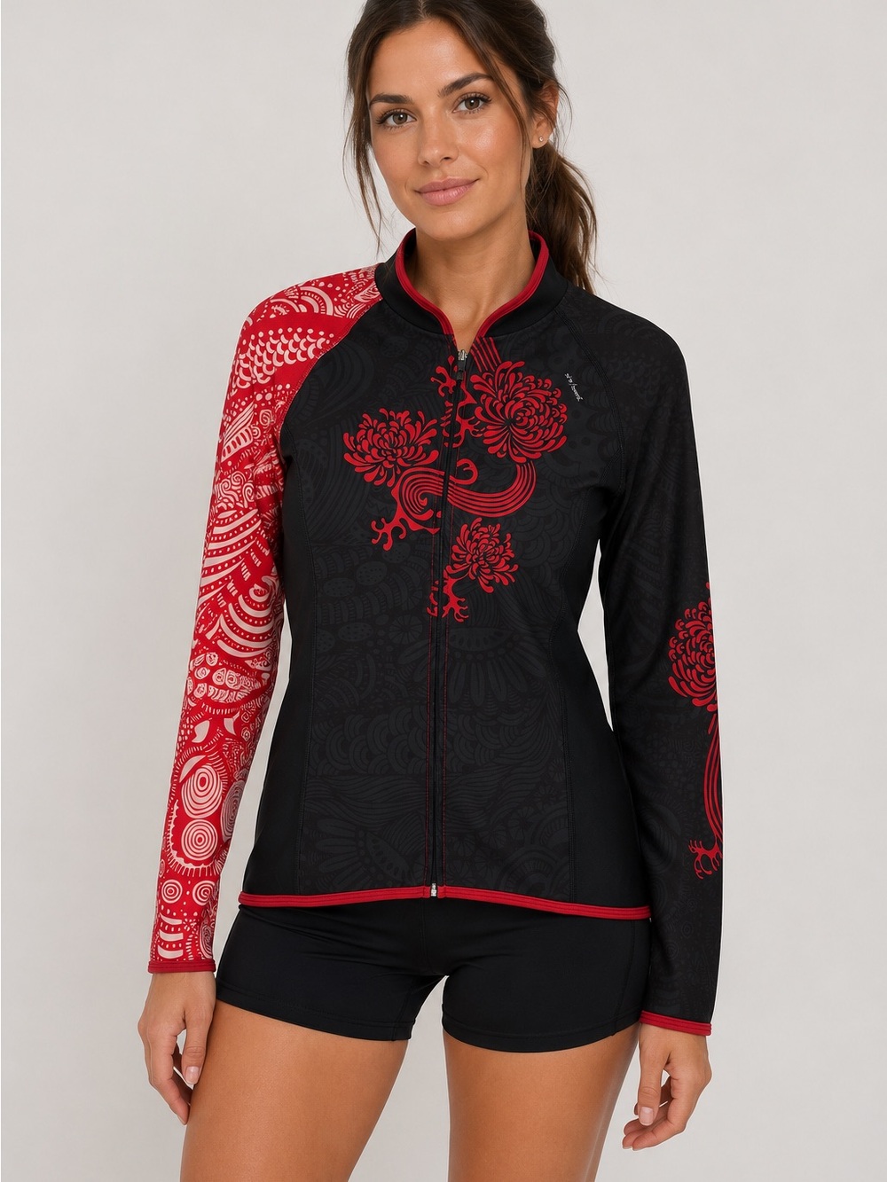 Shebeest Divine Hana Full Zip Long Sleeve Cycling Jersey Women’s Size L